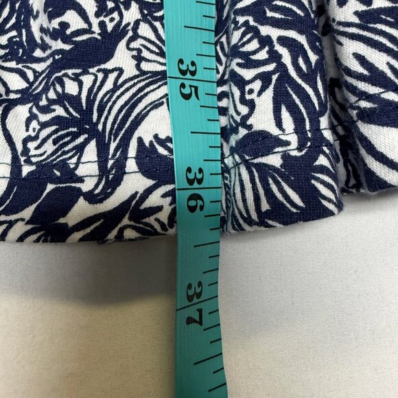 Lilly Pulitzer Geanna Swing Dress XL Gday Mate Navy Print EUC - Picture 10 of 10